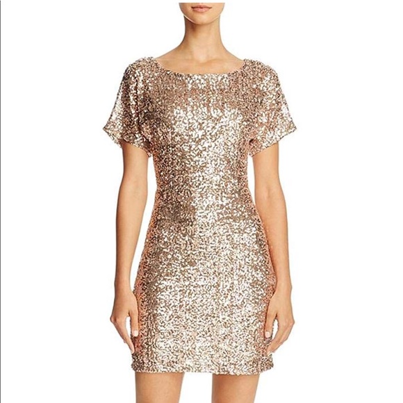 molly bracken sequin sheath dress